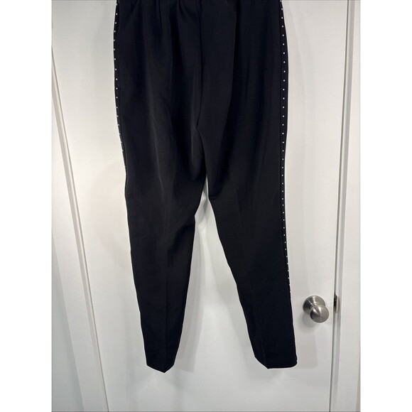 Soft Surroundings Silver Side Studded Slip On Pants M Elastic Back Waist - Picture 6 of 13